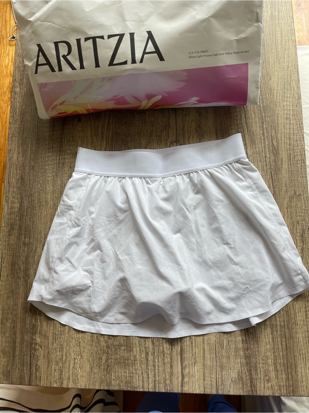 Aritzia White Mini Skirt
